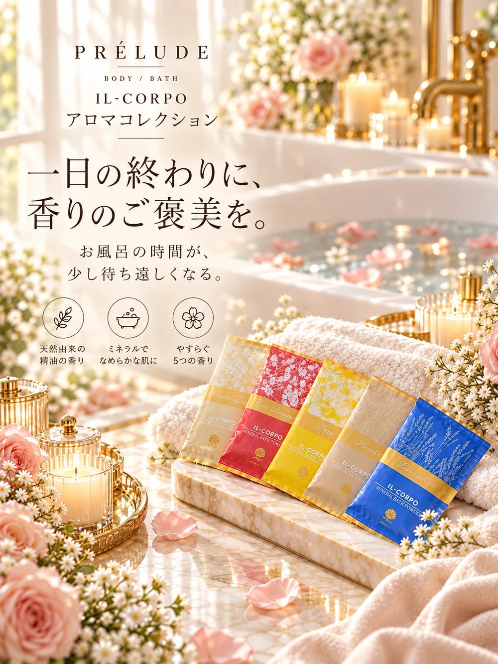 ミネラルバスパウダー アロマコレクション